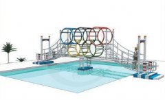 水上拓展训练设备奥运五环桥